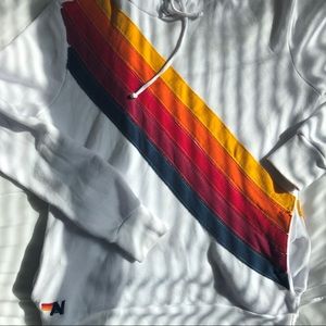 Aviator Nation Cross Stripe Hoodie